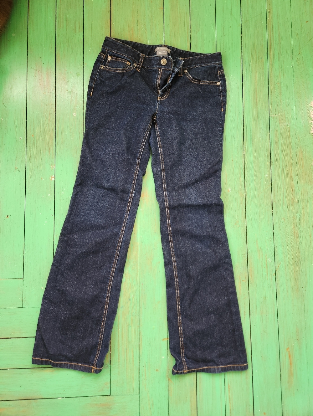 Women's Dark Blue Straigh Leg Anne Taylor Jeans Never Worn Size 2